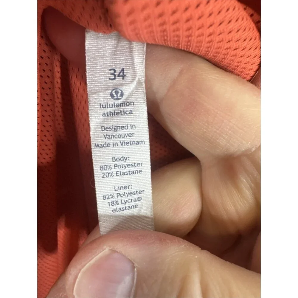 Lululemon Swim Board‎ Shorts 34 Purple Orange Stretch 7.5” Inseam